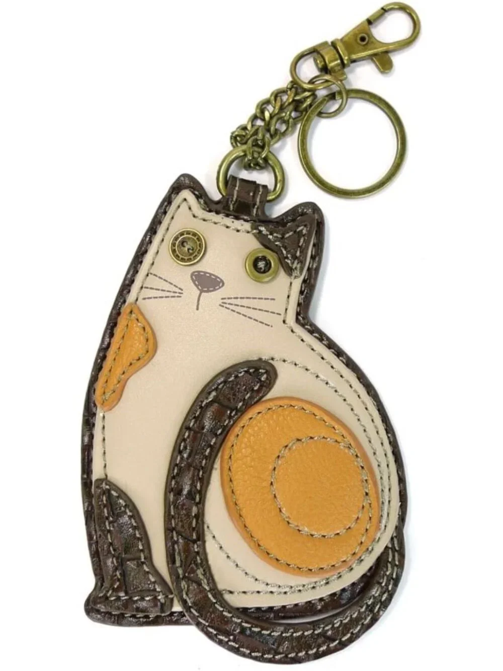 Charming Cat-Themed Key Fob & Coin Purse Accessory - Perfect for Cat Lovers!